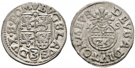 Pommern-Rügenwalde. Bogislaw XIV. 1617-1620. 1/24 Taler (Dreipölker) 1619 -Rügenwalde-. Olding 181b, Hild. 284.
 vorzüglich