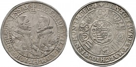 Sachsen-Alt-Weimar. Friedrich Wilhelm und Johann 1573-1602. Taler 1600 -Saalfeld-. Koppe 114a var. (mit D:G:), Slg. Mers. -, Schnee 252, Dav. 9779.
 ...