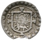 Speyer, Bistum. Philipp Christoph von Soetern 1610-1652. Schüsselpfennig 1624. Kreuz mit aufgesetztem Wappen zwischen der abgekürzten, geteilten Jahre...