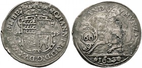 Württemberg. Johann Friedrich 1608-1628. Kipper-Hirschgulden zu 60 Kreuzer 1623 -Stuttgart-. KR 389, Ebner 247.
 leichte Schrötlingsfehler, sehr schö...