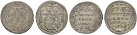 Württemberg. Karl Alexander 1733-1737. Lot (2 Stücke): 5 Kreuzer (Landmünze) 1735 und 1736.
 sehr schön, vorzüglich
