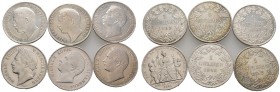 19 Stücke: WÜRTTEMBERG. Sammlung von 1 Gulden-Münzen der Jahrgänge 1837, 1838 (2 Vari­anten), 1839-1845, 1848.1850, 1852-1856 und 1841 Regierungsjubil...