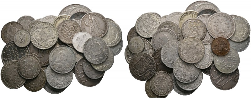 Ca. 45 Stücke: Zumeist Silbermünzen aus dem Zeitraum 18./19. Jh. von BADEN, BAYE...