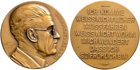 Medailleure. Mannert, Konrad (1883-1944). Bronzemedaille 1934. Geprägt bei L.Chr. Lauer. Auf den Vertreter der Prägeanstalt Lauer - Andreas Pickel. De...