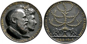 Medailleure. Mannert, Konrad (1883-1944). Bronzegussmedaille 1918. Auf die Goldene Hochzeit von König Ludwig III. von Bayern und seiner Gemahlin Maria...