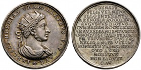 Medailleure. Wermuth, Christian (1661-1739). Silberne Suitenmedaille o.J. auf den römischen Kaiser Vabalathus (266-271, in Palmyra). Dessen Brustbild ...