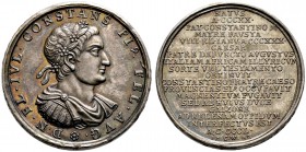 Medailleure. Wermuth, Christian (1661-1739). Silberne Suitenmedaille o.J. auf den römischen Kaiser Constans (335-350). Dessen Brustbild mit Diadem im ...