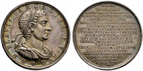 Medailleure. Wermuth, Christian (1661-1739). Silberne Suitenmedaille o.J. auf den oströmischen Kaiser Arcadius (395-408). Dessen Brustbild mit Diadem ...