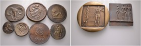Lots. 14 Stücke: Kunstmedaillen aus dem Zeitraum 1970-2000 in Silber (1) und Bronze (13), u.a. Fidem-Medaillen 1996 und 2000, Jahresmedaille 1996, Int...