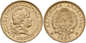ARGENTINA - 5 Pesos 1888 - Fr. 14 AU
qSPL
