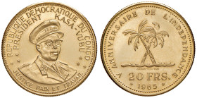 CONGO Repubblica Democratica (1960-1971) 20 Francs 1965 - Varesi 242 AU RR
PROOF