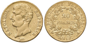 FRANCIA Napoleone I Imperatore (1804-1814) 20 Franchi an. 12 - Varesi 256 AU R
BB
