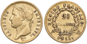 FRANCIA Napoleone I Imperatore (1804-1814 ) 20 Franchi 1811 W - Varesi 301 AU NC
BB