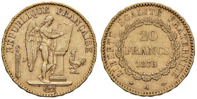 FRANCIA Terza Repubblica (1871-1940) 20 Franchi 1875 A - Varesi 491 AU
BB/BB+