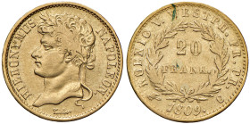GERMANIA Gerolamo Napoleone (1807-1813) 20 Franchi 1809 Cassel - Varesi 533 AU RR
BB