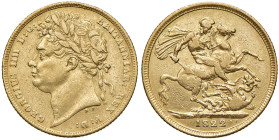 INGHILTERRA Giorgio IV (1820-1830) Sterlina 1822 - S. 3800 AU RR
BB+