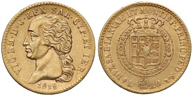 ITALIA Vittorio Emanuele I (1802-1821) 20 Lire 1818 - Nomisma 510 AU RR
BB+