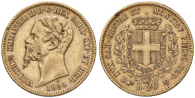 ITALIA Vittorio Emanuele II (1849-1861) 20 Lire 1859 T - Nomisma 759 AU
BB-SPL