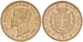 ITALIA Vittorio Emanuele II (1849-1861) 20 Lire 1860 M - Nomisma 761 AU R
qSPL/SPL