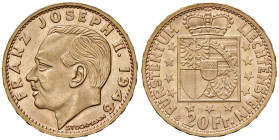 LIECHTENSTEIN Giuseppe II (1938-1990) 20 Franchi 1946 - Varesi 562 AU RR
FDC