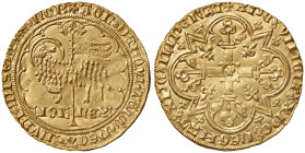 FRANCIA Giovanni II il Buono (1350-1364) Mouton d'or - Fr. 280 AU (g 4,70) Magnifico esemplare. Splendid example.
qFDC