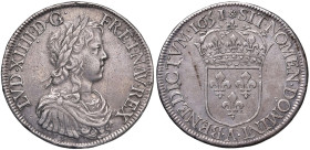 FRANCIA Luigi XIV (1643-1715) Ecu 1651 A - Gad. 202 AG (g 27,23)
M.di BB