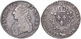 FRANCIA Luigi XVI (1774-1792) Ecu 1781 Bearn - Gad. 356a AG (g 29,02)
BB