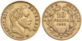 FRANCIA Napoleone III Imperatore (1852-1870) 10 Franchi 1864 BB - Gad. 1015 Au (g 3,20)
qBB