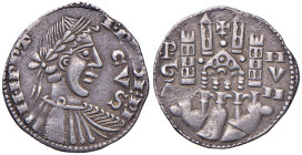 BERGAMO Comune a nome di Federico II (Sec. XIII-XIV) Grosso da 6 denari - MIR 16a AG (g 1,98) RR
M.di BB
