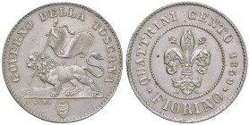 FIRENZE Governo Provvisorio di Toscana (1859-1860) Fiorino 1859 - MIR 467 AG (g 6,80) Minima tacchetta al bordo. Minor rim nick.
SPL+
