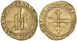 GENOVA Antoniotto Adorno (1522-1527) Scudo d'oro del Sole - MIR 168 AU (g 3,39) RR
BB-SPL
