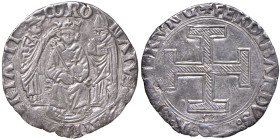NAPOLI Ferdinando I d'Aragona (1458-1494) Coronato sigla M - MIR 66/3 AG (g 3,75)
M.di BB