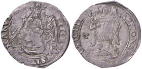 NAPOLI Alfonso II d'Aragona (1494-1495) Coronato sigla T - MIR 89/1 AG (g 3,95) NC
BB