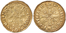 NAPOLI Carlo V (1516-1556) Scudo d'oro - MIR 132/4 AU (g 3,36) R
qSPL