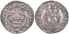 Paolo IV (1555-1559) Testone - Munt. 9 AG (g 9,45)
qSPL-SPL