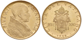 Pio XII (1939-1958) 100 Lire 1958 - Nomisma 954 AU R
FDC