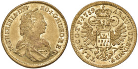AUSTRIA Maria Teresa (1740-1780) Ducato 1759 Karlsburg - Herinek 211 AU (g 3,49) R
SPL/SPL+