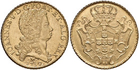BRASILE Joao V (1706-1750) 12.800 Reis 1730 Minas Gerais - Fr. 55 AU (g 28,43) RR Bell’esemplare. Very fine piece.
SPL+