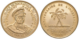 CONGO Repubblica Democratica (1960-1971) 20 Franchi 1965 - Varesi 242 AU (g 6,44)
FDC/PROOF