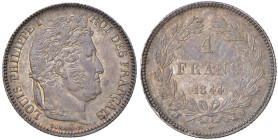 FRANCIA Luigi Filippo (1830-1848) Franco 1844 W - Gad. 453 AG (g 4,98)
qFDC/FDC