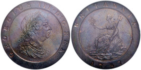 INGHILTERRA Giorgio III (1760-1820) 2 Penny 1797 - Peck 1068 CU In Slab NGC MS63 BN n. 2853245-011.
qFDC