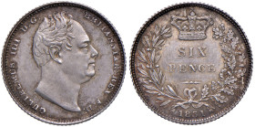 INGHILTERRA Guglielmo IIII (1830-1837) Six Pence 1831 - S. 3836 AG (g 2,84)
FDC