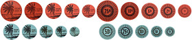 KEELING COCOS ISLANDS - Serie 10 monete 1968 - 1 Cent 1968 KM#Tn8 - 5 Centesimi 1968 KM#Tn9 - 10 Centesimi 1968 KM#Tn10 - 25 Centesimi 1968 KM#Tn11 - ...