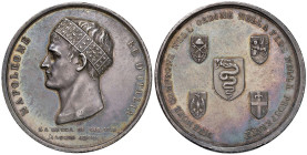 Medaglia 1805 Incoronazione di Napoleone a Milano - D/ Giro: “NAPOLEONE RE D'ITALIA”. Nel campo testa sx con la corona di ferro. In basso: “LA ZECCA D...