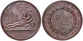 FRANCIA Prima Repubblica Medaglia 1797 Battaglia del Tagliamento e presa di Trieste. D/ Personificazione del Tagliamento. In basso a destra: Lavy. - S...