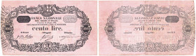 Banca Nazionale nel Regno Biglietto da 100 Lire del 24 giugno 1895 serie Sn 095 esemplare fotografato nel Cat. Bugani/Gig GBI 2C RRRR I primi bigliett...