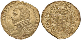 CASALE Guglielmo Gonzaga (1566-1587) Doppia 1578 - MIR 265/1 AU (g 6,67) RRRR Moneta di estrema rarità. Nonostante questa tipologia il MIR la classifi...