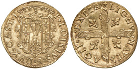 CASTRO Pier Luigi Farnese (1545-1547) Scudo d'oro - CNI 1/13 AU (g 3,10) RRR Ottima conservazione per questa rarissima moneta. Rarely seen, especially...