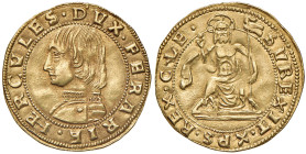 FERRARA Ercole I (1471-1505) Ducato - MIR 250 AU (g 3,46) R
SPL