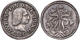 FERRARA Ercole I (1471-1505) Idra - MIR 255 AG (g 7,85) R Appiccagnolo rimosso. Removed mount.
BB-SPL